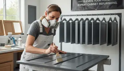 Cabinet painting in Palm Springs, CA for durable kitchen finishes in desert conditions