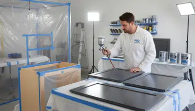 Cabinet painting in Palm Springs, CA for durable, sun-resistant kitchen finishes