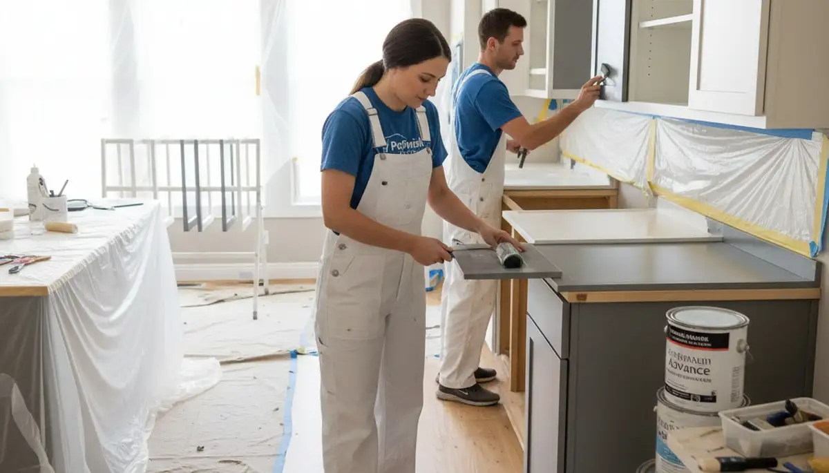 Cabinet painting service in Palm Springs, CA for durable, sun-resistant kitchen finishes