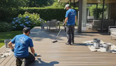 Palm Springs, CA deck painting for sun-resistant outdoor protection by Palm Springs Paint Pros