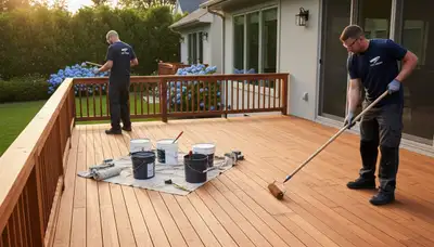 Palm Springs deck painting service for desert-weather protection and curb appeal