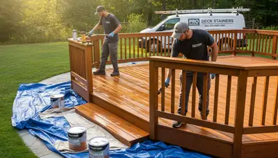 Deck staining in Palm Springs, CA for durable desert sun protection