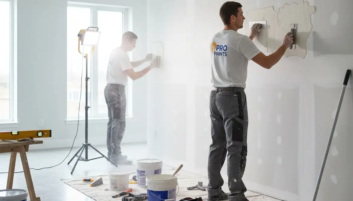 Palm Springs, CA drywall repair by professional painters fixing cracks and holes for a smooth finish