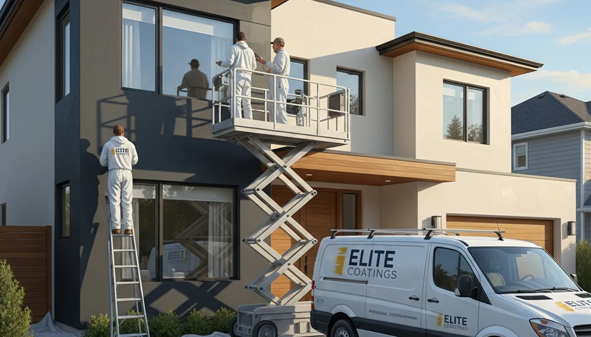 Palm Springs, CA exterior house painting for stucco homes with durable desert sun protection