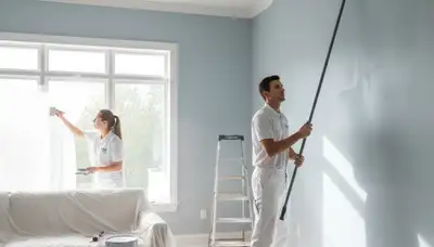 Palm Springs, CA interior house painting with durable desert-ready coatings